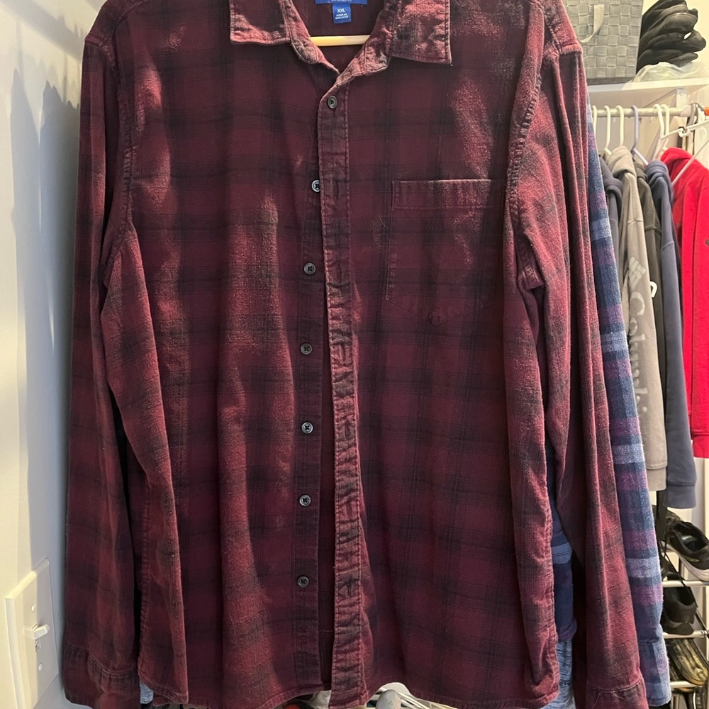 Men’s Flannel Shirts - Pair of Apt 9 Untucked Fit XXL
